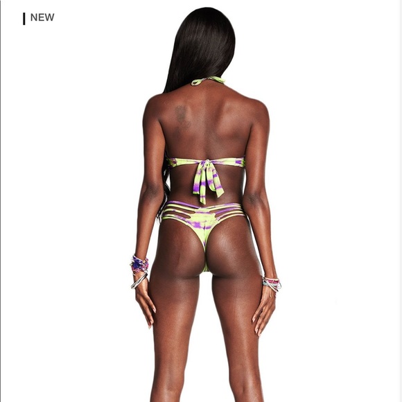 NWT I.AM.GIA KIORA BIKINI BOTTOM purple/green dye - Picture 3 of 10